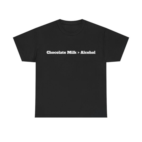 Chocolate Milk > Alcohol (text) Tee - Image 5