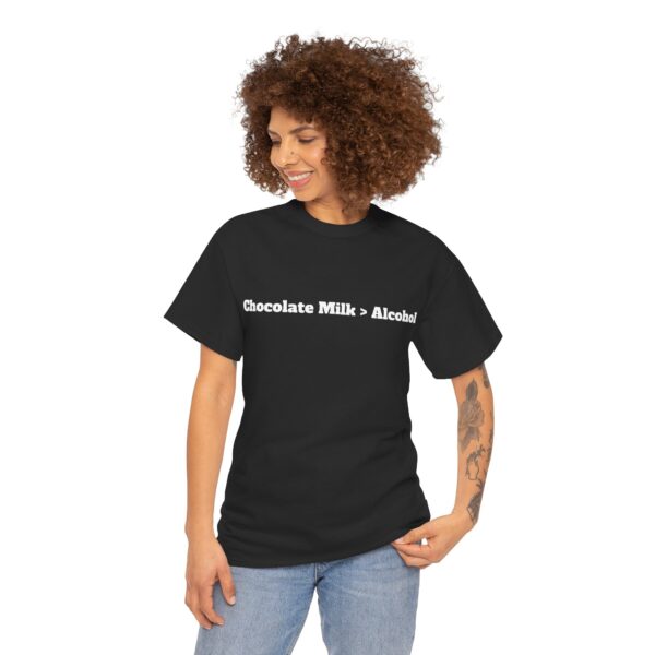 Chocolate Milk > Alcohol (text) Tee - Image 7